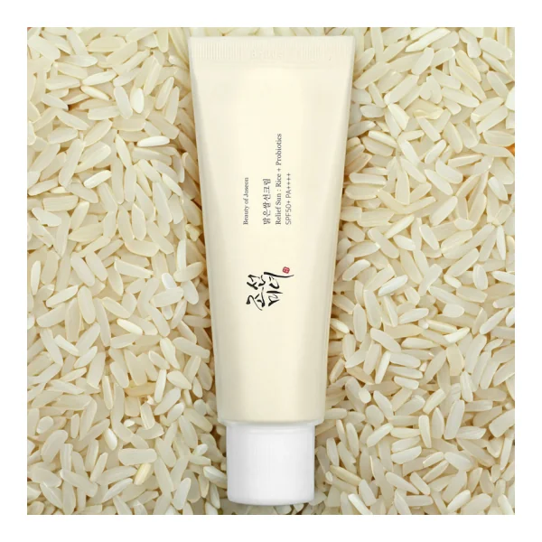 Crème Solaire Réparatrice Riz et Probiotiques SPF50+ - Visage et Corps - Tous Types de Peaux, 50ml