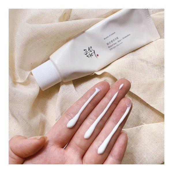 Crème Solaire Réparatrice Riz et Probiotiques SPF50+ - Visage et Corps - Tous Types de Peaux, 50ml