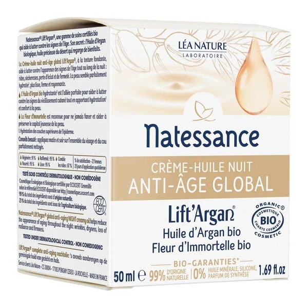 Crème-huile nuit Anti-âge Global - 50ml
