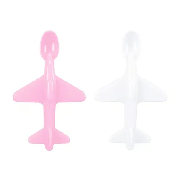 Cuillères Bébé en forme d'Avion - 6 mois et plus, 2 Cuillères