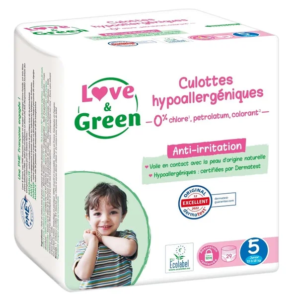 Culottes Hypoallergéniques - Taille 5 - De 12 à 18kg, 29 Unités