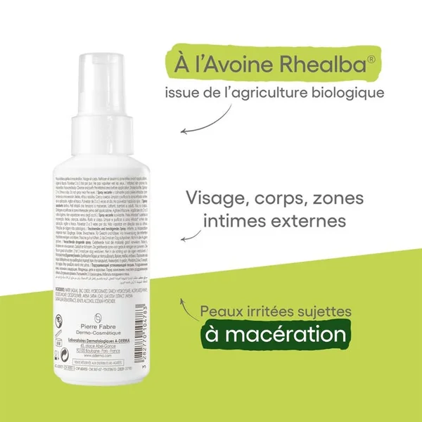 CYTELIUM - Spray Asséchant Apaisant - Visage et Corps - Peaux Irritées, 100ml