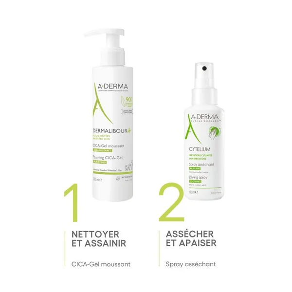 CYTELIUM - Spray Asséchant Apaisant - Visage et Corps - Peaux Irritées, 100ml