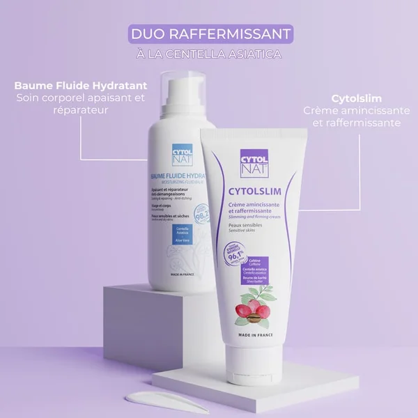 CYTOLSLIM - Crème Amincissante et Raffermissante - Corps - Peaux Sensibles, 200ml