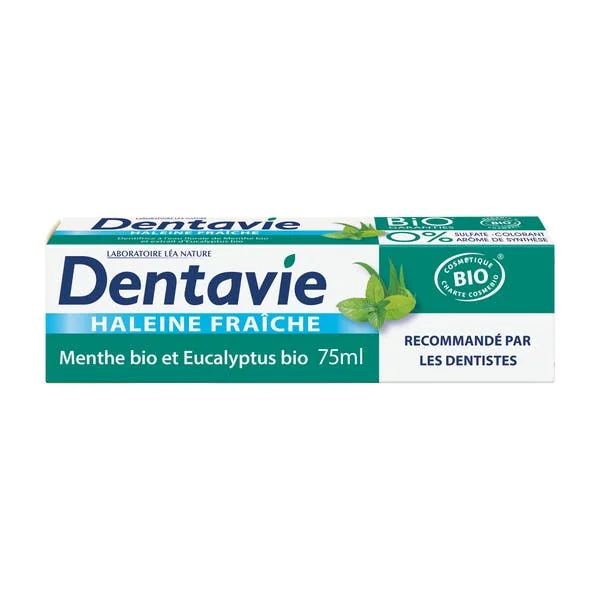 Dentifrice blancheur et haleine fraîche