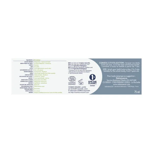 Dentifrice soin blancheur