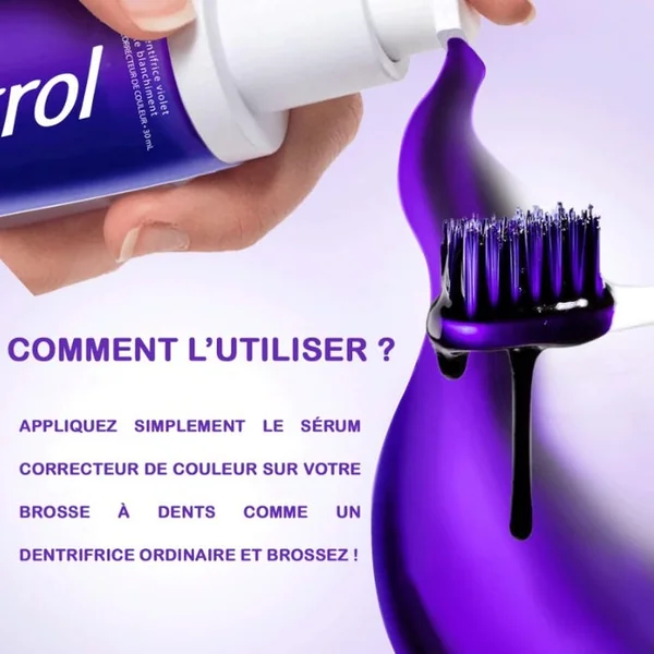 DENTIFRICE VIOLET DE BLANCHIMENT - Sérum Correcteur de Couleur, 30ml