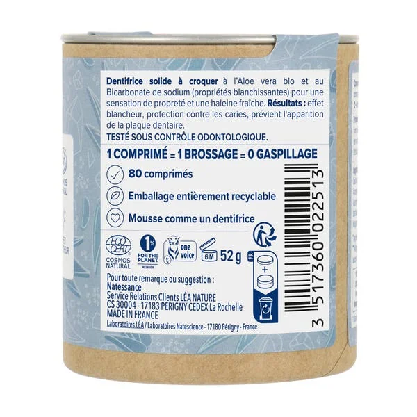 Dentifrice à croquer Blancheur