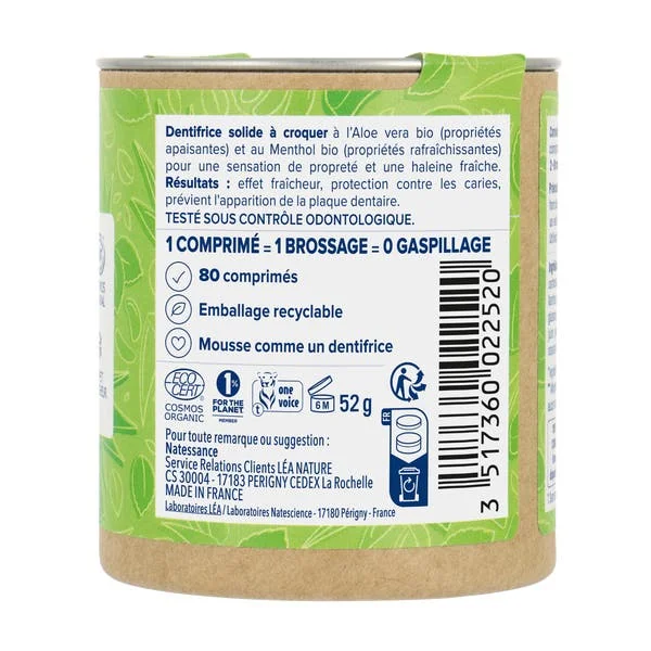 Dentifrice à croquer Fraîcheur