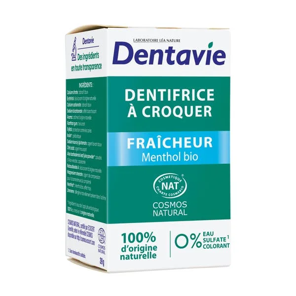 Dentifrice à croquer fraîcheur Dentavie