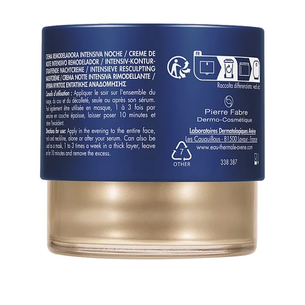 DERMABSOLU - Crème Nuit Intensive Resculptante - Visage - Tous Types de Peaux, 40ml