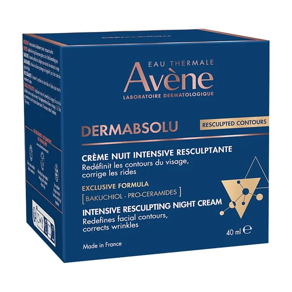 DERMABSOLU - Crème Nuit Intensive Resculptante - Visage - Tous Types de Peaux, 40ml
