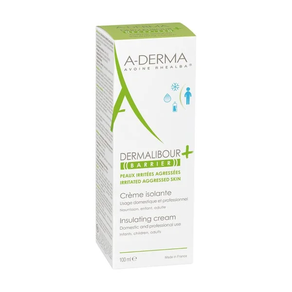 DERMALIBOUR+ - Crème Barrière Isolante - Visage et Corps - Peaux Irritées, 100ml