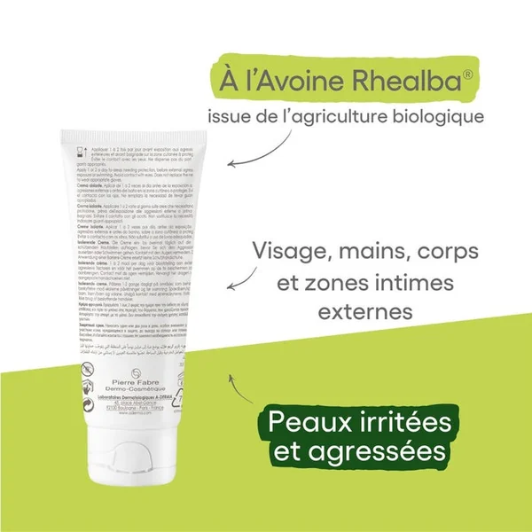 DERMALIBOUR+ - Crème Barrière Isolante - Visage et Corps - Peaux Irritées, 100ml