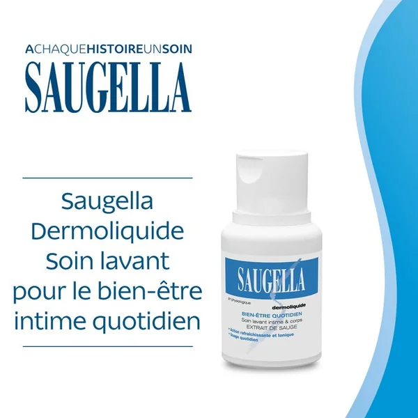 Dermoliquide Soin Lavant Intime et Corps - Bien-être Quotidien, 100ml