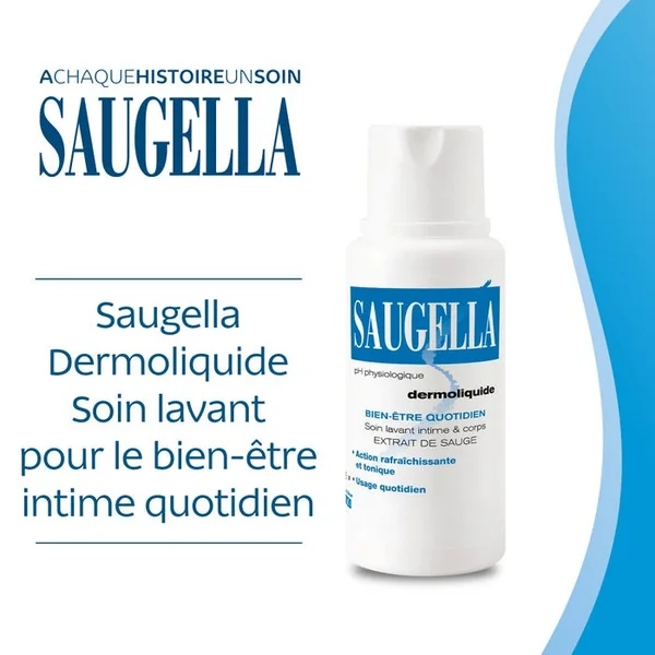 Dermoliquide Soin Lavant Intime et Corps - Bien-être Quotidien, 2x250ml