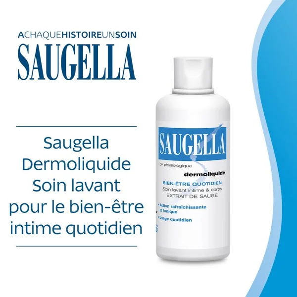 Dermoliquide Soin Lavant Intime et Corps - Bien-être Quotidien, 500ml