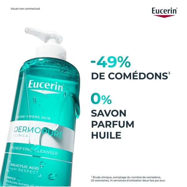 DERMOPURE CLINICAL - Nettoyant Purifiant - Visage et Corps - Peaux à Tendance Acnéique, 400ml