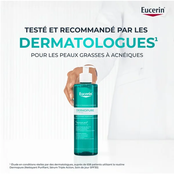 DERMOPURE CLINICAL - Nettoyant Purifiant - Visage et Corps - Peaux à Tendance Acnéique, 400ml