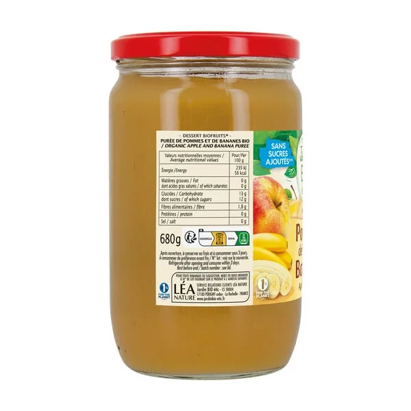 Dessert Pomme Banane - bio