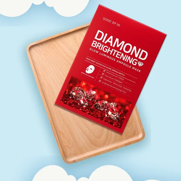 Diamond Brightening Calming Glow Luminous Ampoule Mask