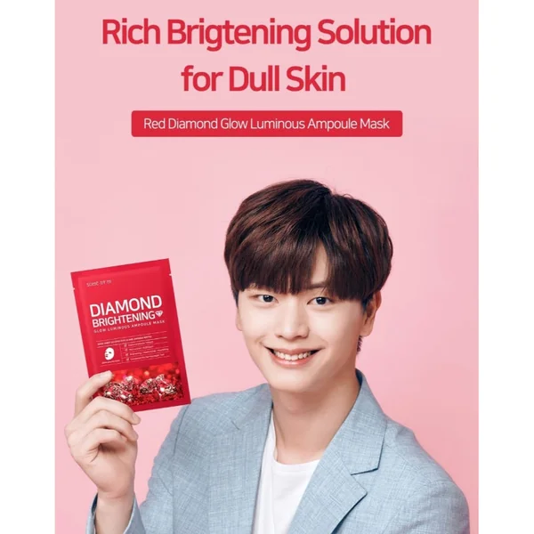 Diamond Brightening Calming Glow Luminous Ampoule Mask