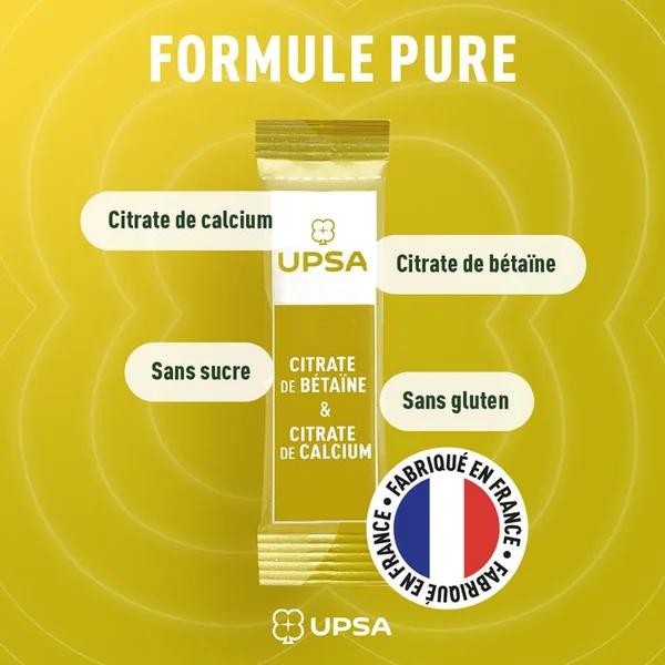 DIGESTION - Citrate de Bétaïne et Citrate de Calcium - Goût Citron Menthe, 10 Sachets Doses