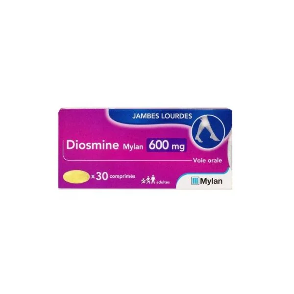 Diosmine 600 mg : jambes lourdes, circulation veineuse et crise hémorroïdaire
