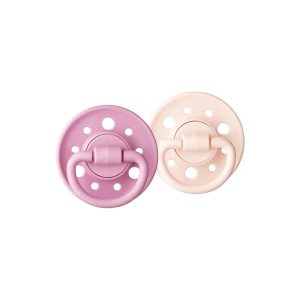Dodie Gaïa 2 Sucettes Rondes 0-6 Mois - Couleur : Rose
