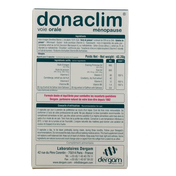 Donaclim Ménopause