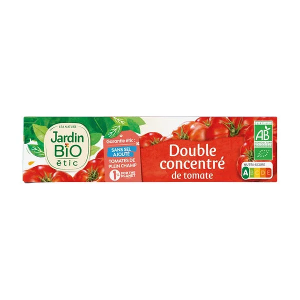 Double concentré de tomate bio en tube