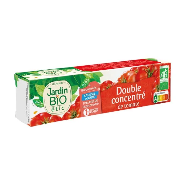 Double concentré de tomate bio en tube