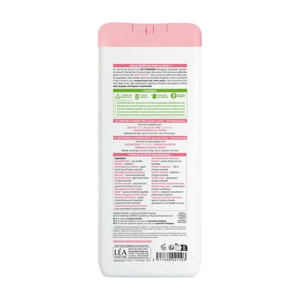 Douche Crème Hydratation au lait d'Amande Bio