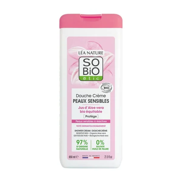 Douche crème peaux sensibles à l'Aloe vera