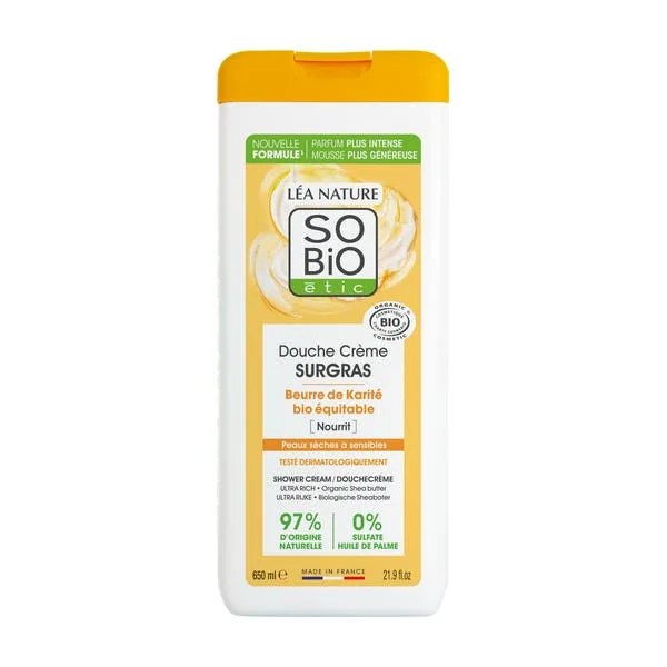 Douche crème surgras à l'huile de Karité Bio - 650ml