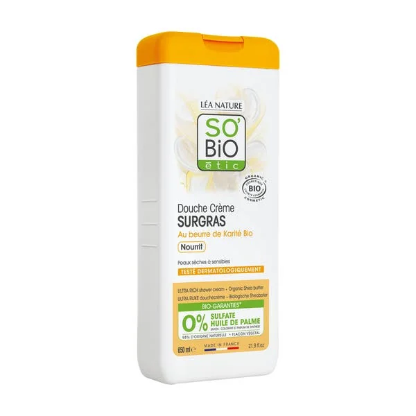 Douche crème surgras à l'huile de Karité Bio - 650ml