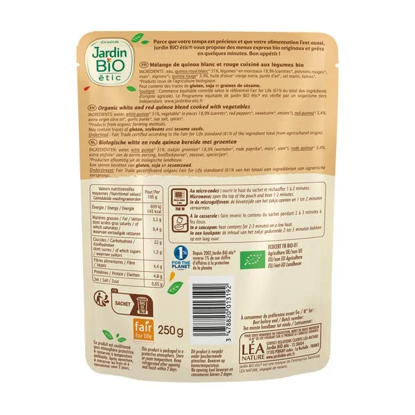 Duo de quinoa aux petits légumes - bio