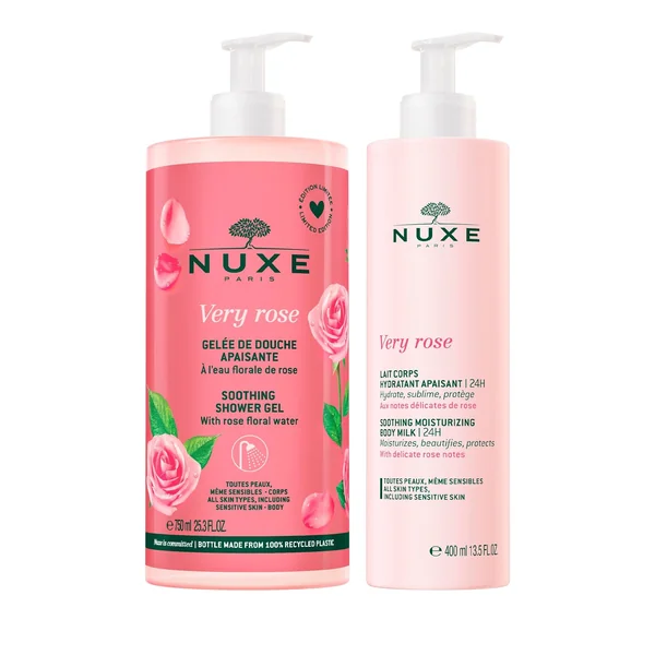 Duo Gelée de Douche et Lait Corps, Very Rose