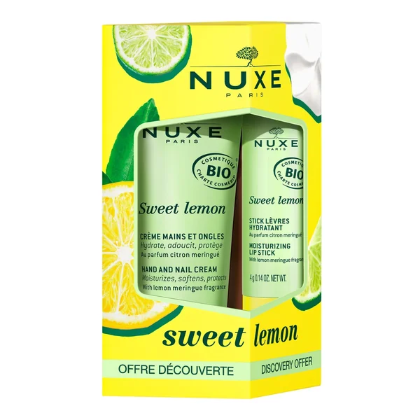 Duo gourmand mains et lèvres Sweet Lemon