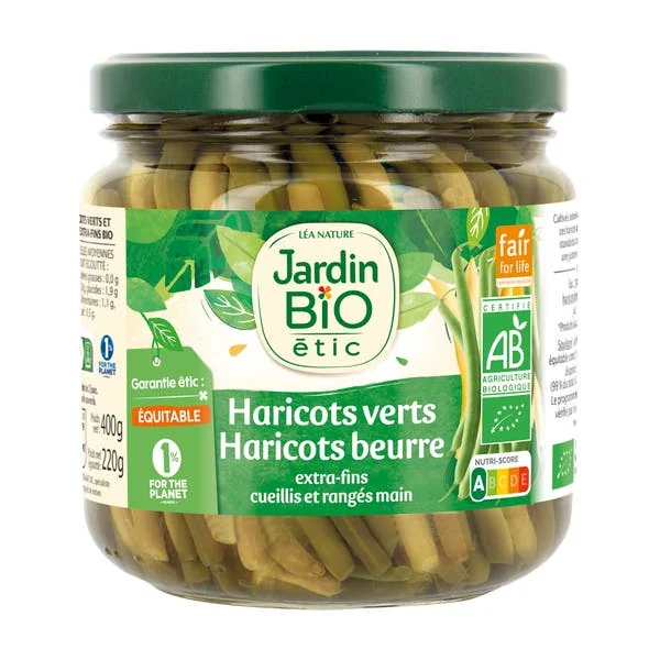 Duo haricots verts & haricots beurre - bio
