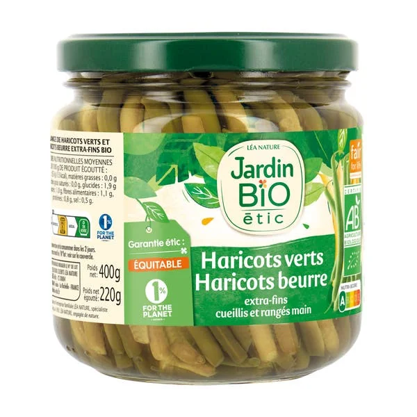 Duo haricots verts & haricots beurre - bio