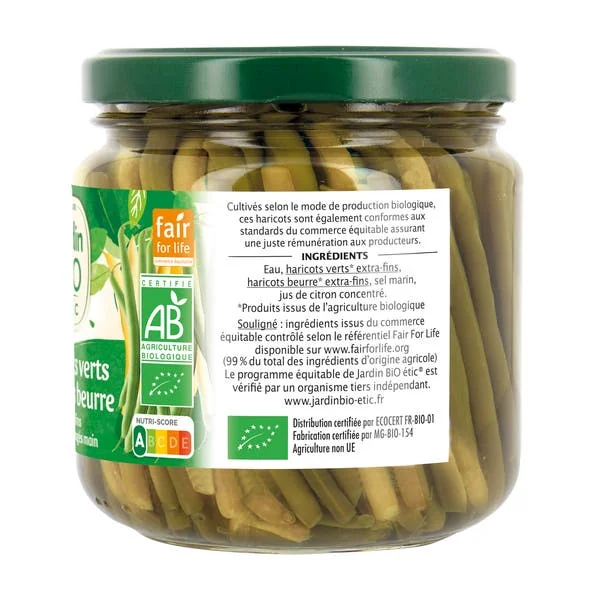 Duo haricots verts & haricots beurre - bio