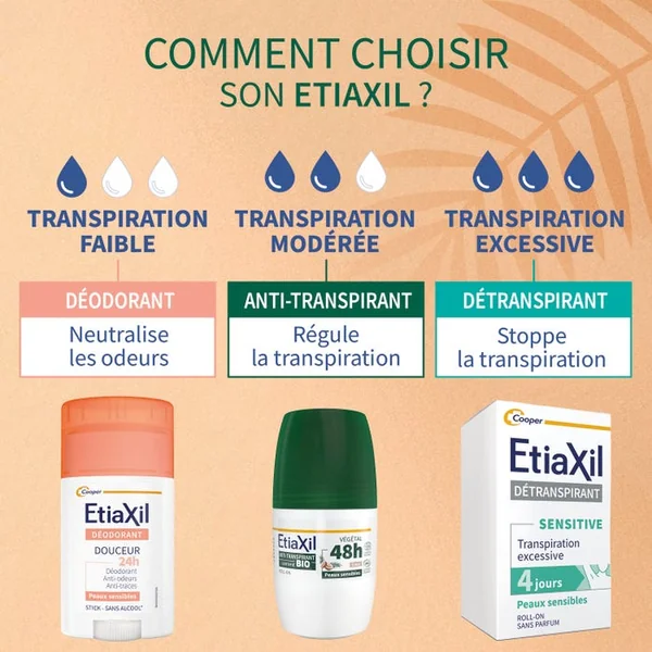 Déodorant Anti-transpirant Végétal 48h Bio - Transpiration Modérée - Parfum Coco - Roll On, 50ml