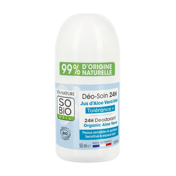 Déo-soin rechargeable Tolérance + Aloe Vera bio