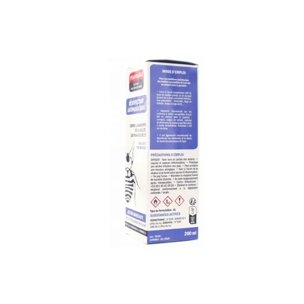 Désinfectant Antiparasitaire 🕷️ • Sarcopte de la Gale, Puces & Punaises de Lit • 200ml
