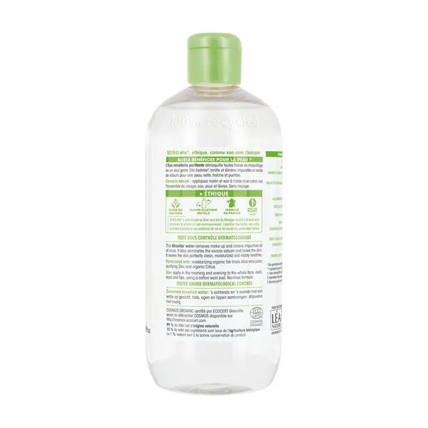 Eau micellaire Purifiante Hydra Aloe Vera