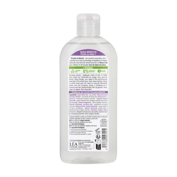 Eau micellaire tous types de peaux, Mauve bio