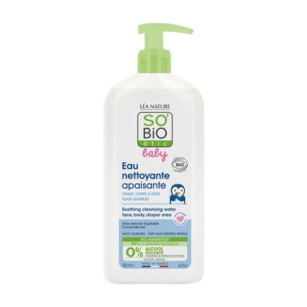 Eau nettoyante apaisante