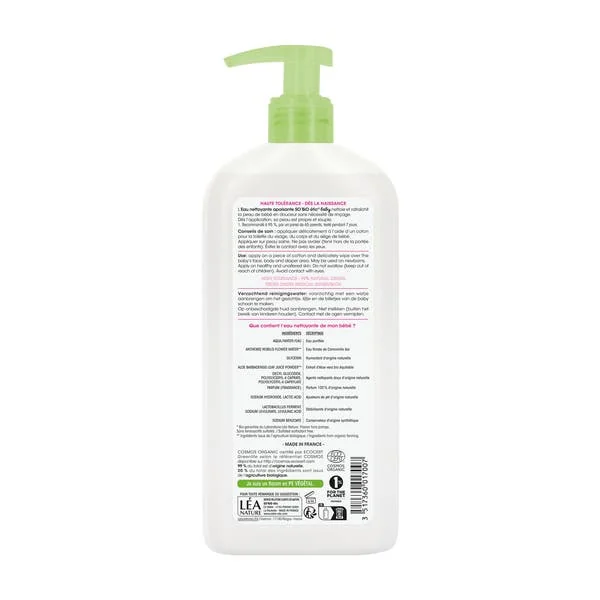 Eau nettoyante apaisante