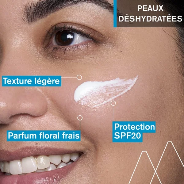 EAU THERMALE - Crème d'Eau Hydratante SPF20 - Visage - Tous Types de Peaux, 40ml